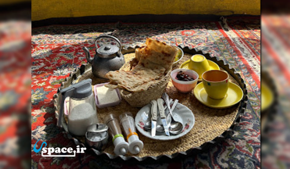 صبحانه لذیذ اقامتگاه بوم گردی حاج علی - آستانه اشرفیه - روستای کماچال پایین